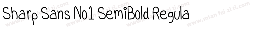 Sharp Sans No1 SemiBold Regular字体转换